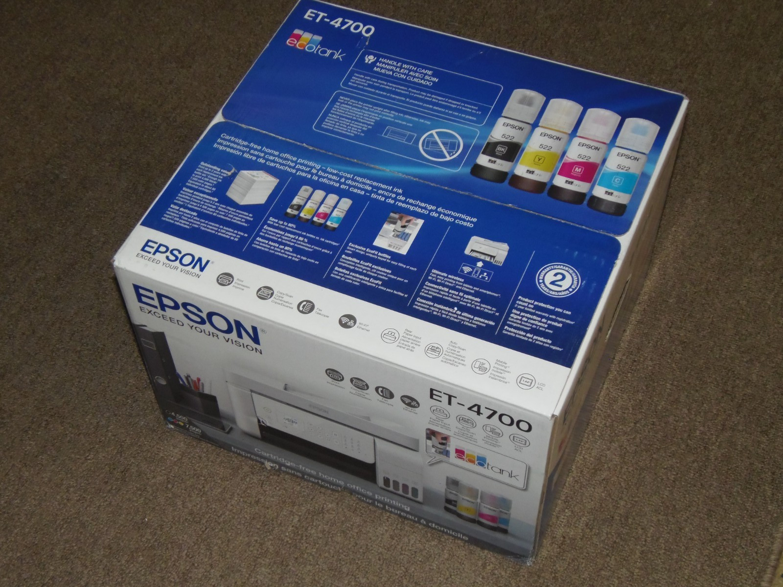 Brand New Factory sealed Epson EcoTank ET-4700 All-in-One Supertank Printer