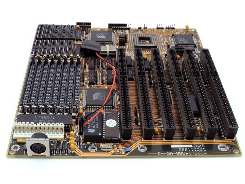 FIC 4386-VC-HD PGA68 VIA Mainboard AMD 386 DX-40 CPU Motherboard B-Ware/B-Stock