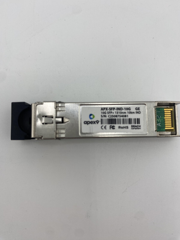 APEX APX-SFP-IND-10G SFP+ 10GBASE-LR SFP+ 1310NM 10KM SINGLE MODE TRANSCEIVER
