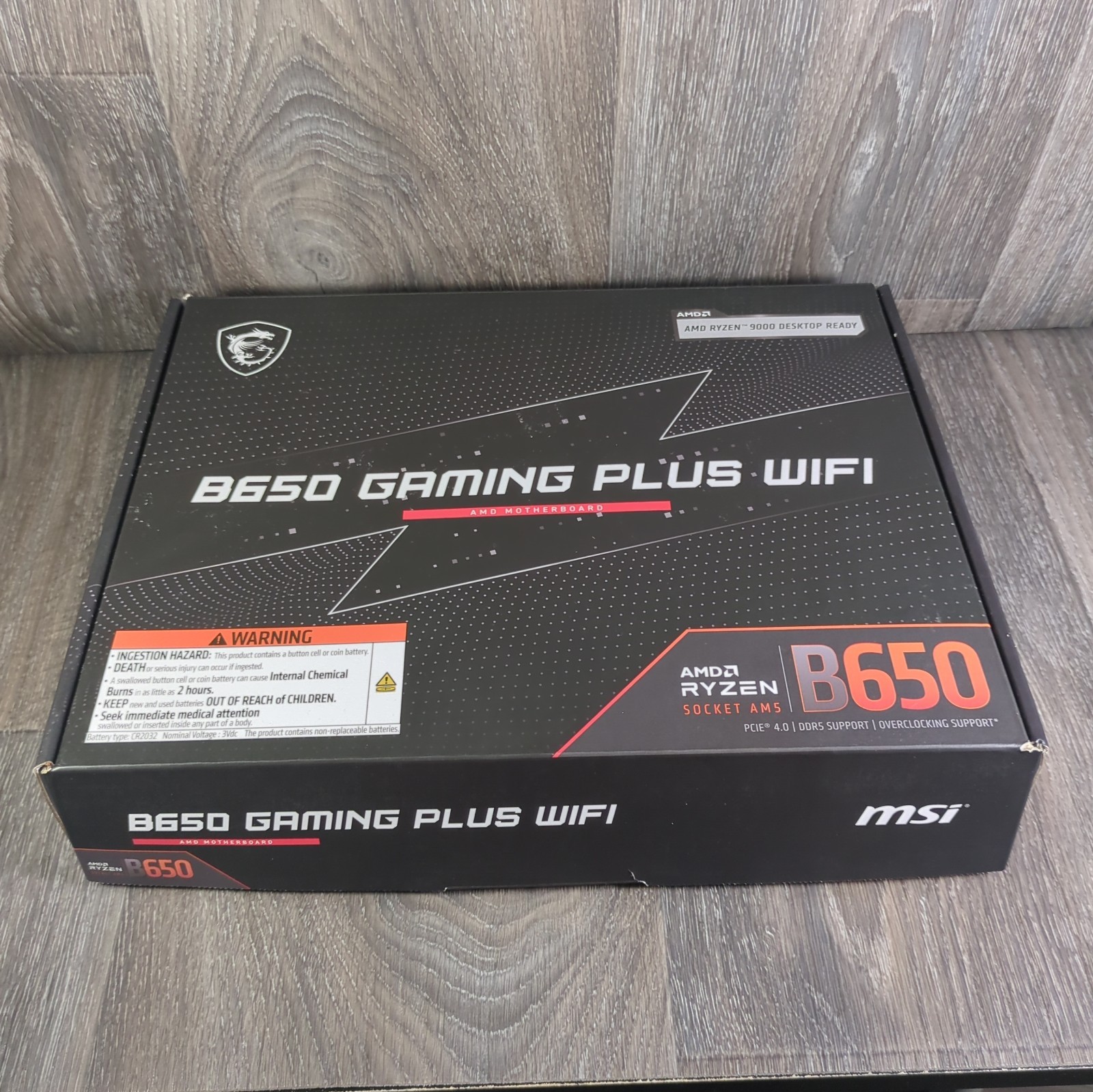 MSI B650 GAMING PLUS WIFI AM5 ATX DDR5 4-Slot Motherboard HDMI USB-C
