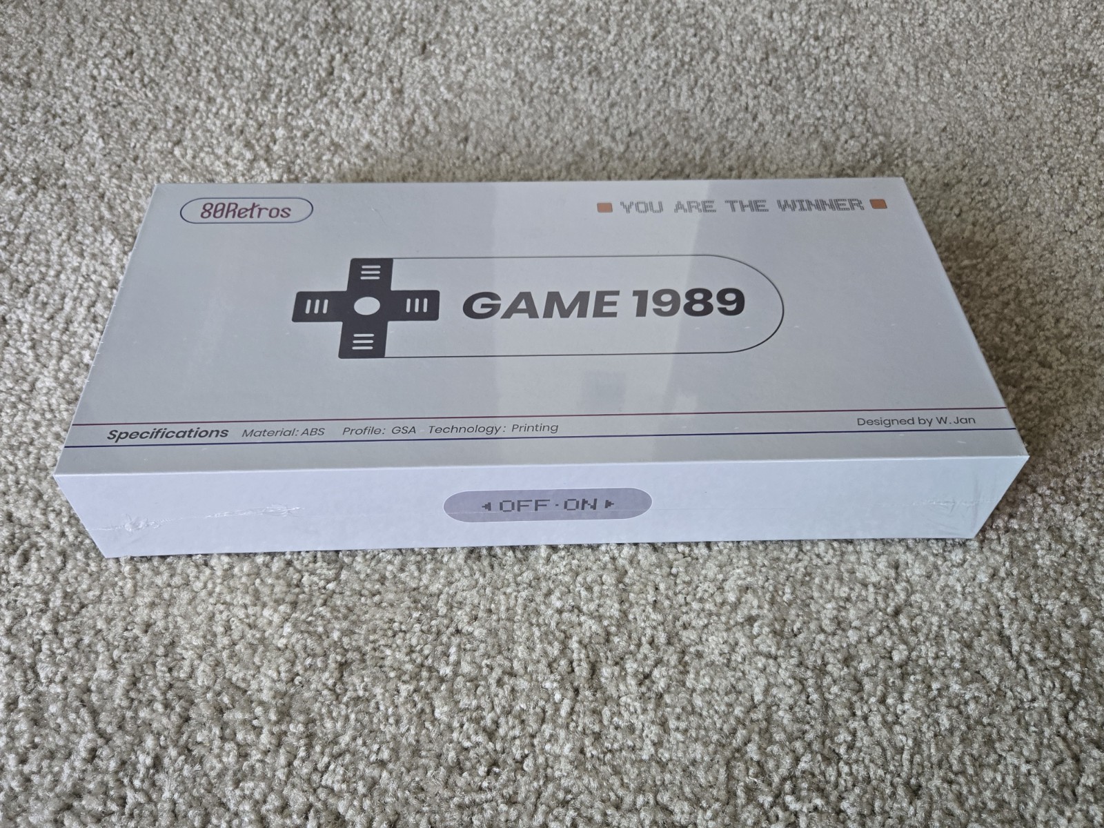 80 Retros GAME 1989 Keycaps GSA profile - RARE