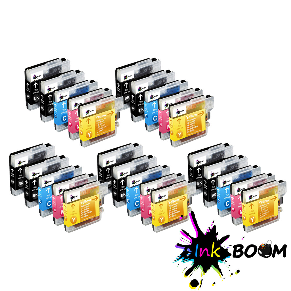 25 Ink Cartridge fits Brother LC61 MFC-J630W MFC-5895CW DCP-165C DCP-J515W