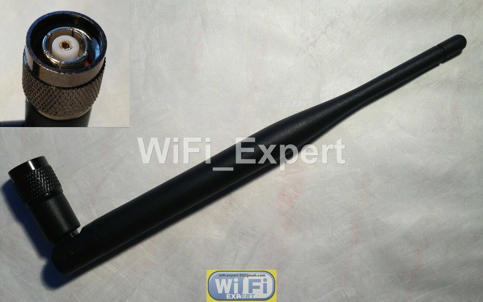 50 x WiFi antenna 2.4 GHz 6 dBi tilt-and-swivel RP-TNC High Gain Antennas USA