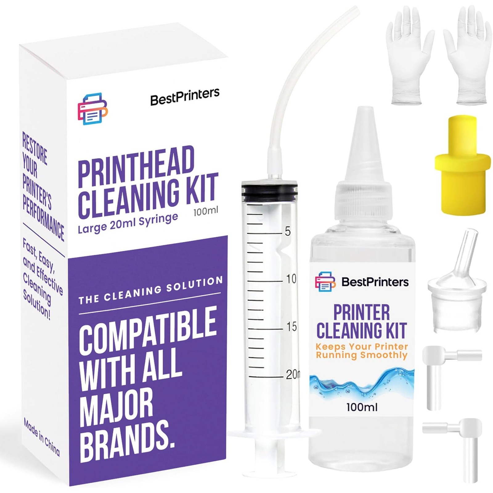 Best Printer Cleaning Kit for Epson, HP | Brother Inkjet Printhead Cleaning Kit
