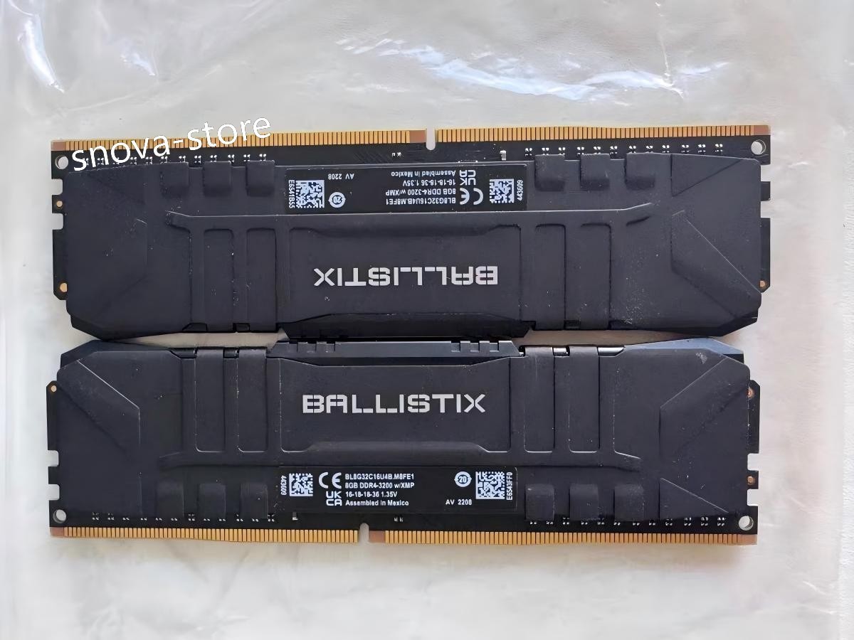 Crucial Ballistix 3200 DDR4 Kit 16GB DRAM Desktop Gaming Memory (BL2K8G32C16U4B)