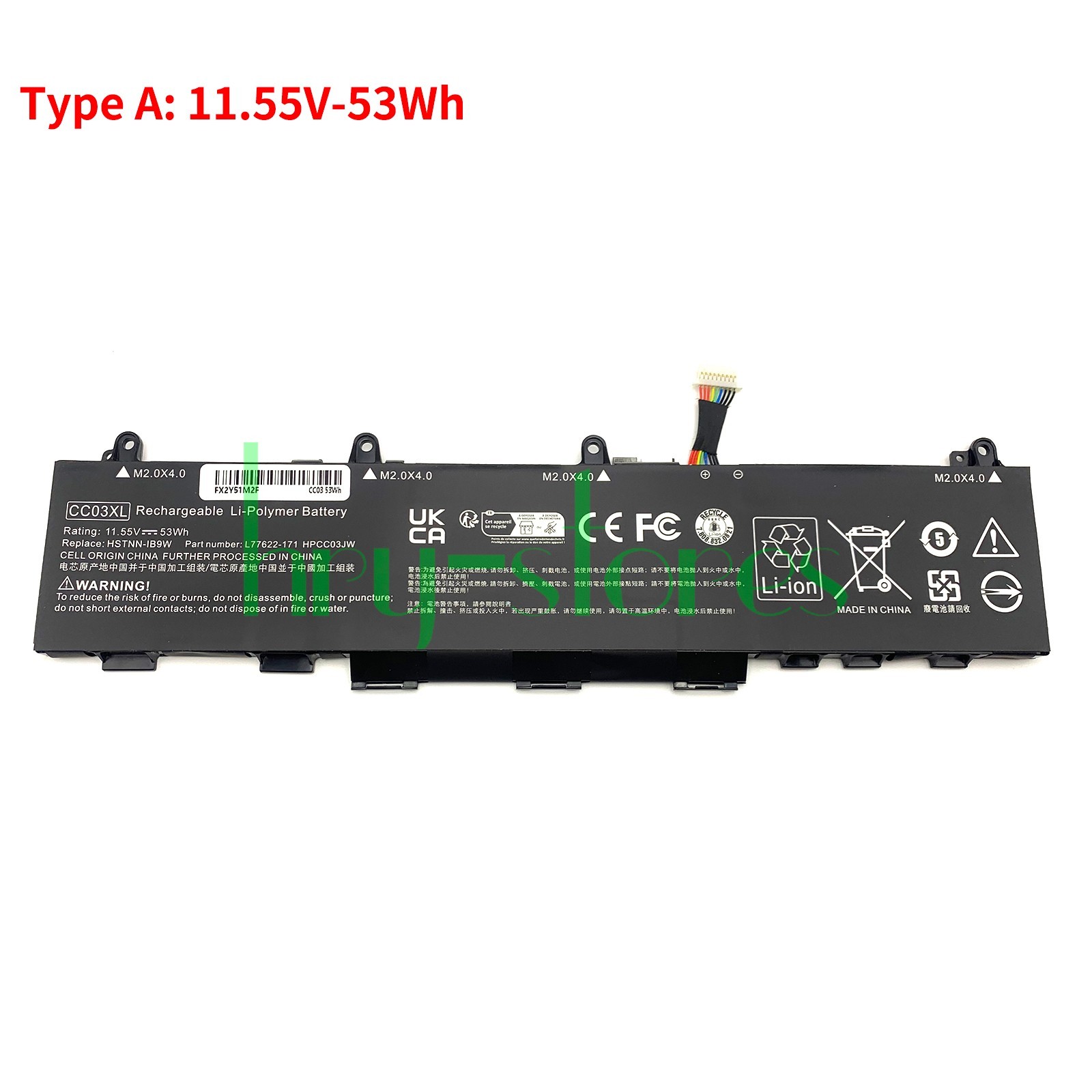 53Wh/56Wh CC03XL Battery for HP EliteBook 830 835 840 845 850 855 G8 L78555-005