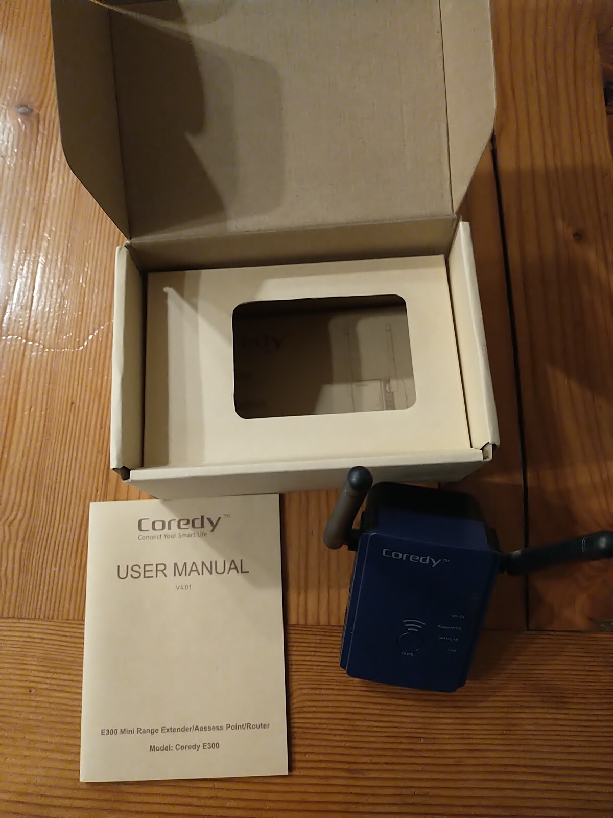 New  Open Box Coredy E300 Mini Wifi Range Extender AP Router 