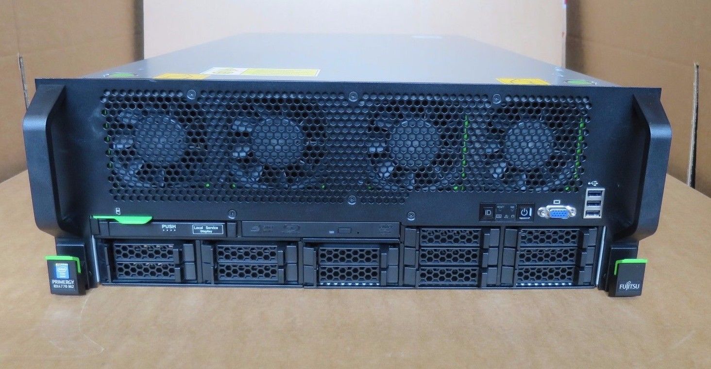 Fujitsu Primergy RX4770 M2 4 x 18-Core E7-8880v3 256GB RAM Rack Mount Server