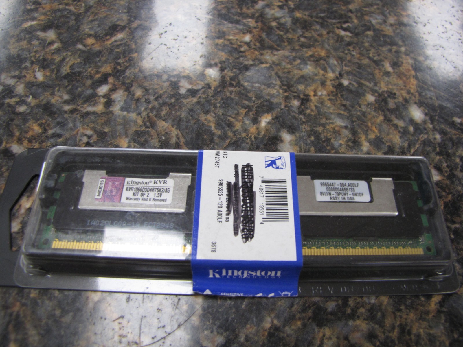 Kingston KVR KVR1066D3D4R7SK2/8G Memory - New - NT8