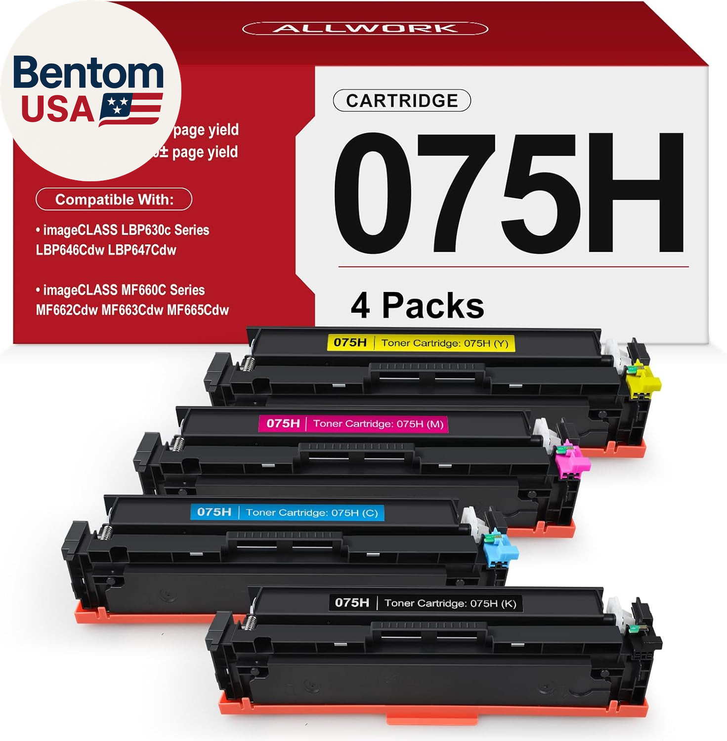075H 075 High Capacity Toner Compatible Replacement for Canon 075H Toner Cartrid