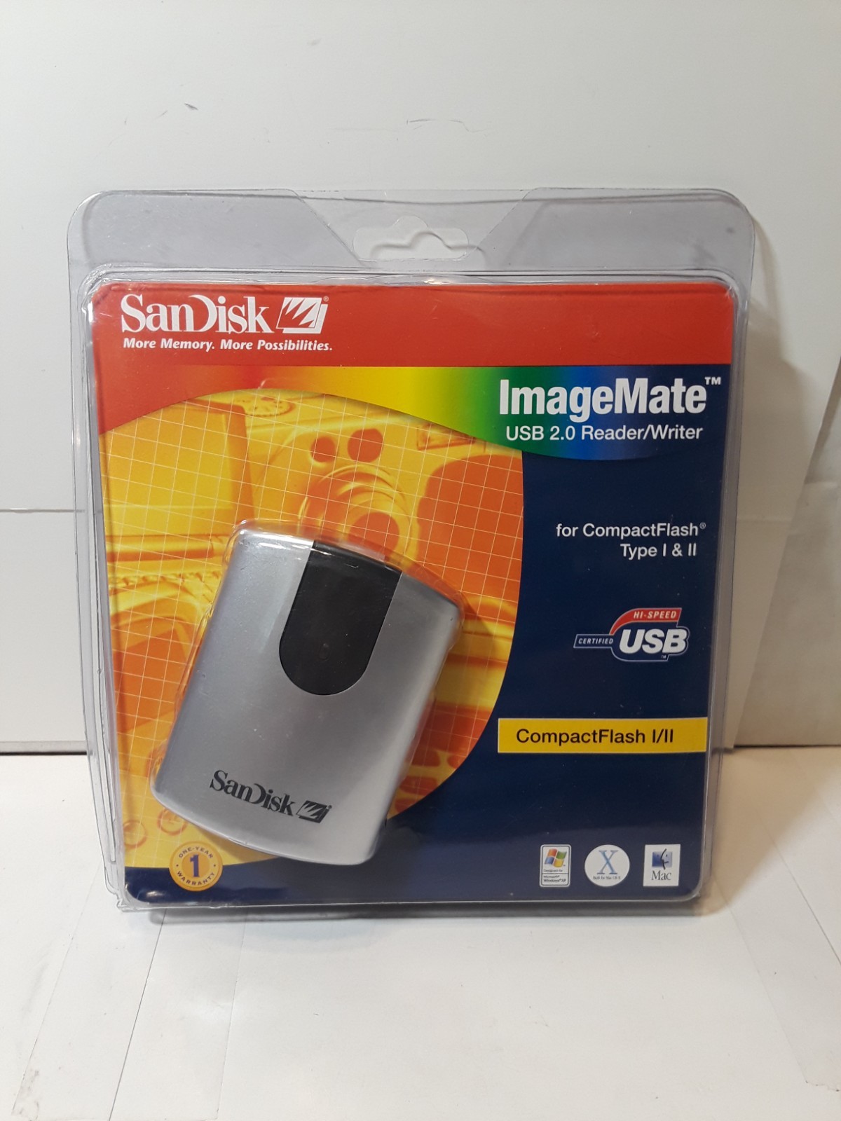 SanDisk SDDR-91-07 ImageMate USB 2.0 CompactFlash I/II Reader/Writer - New