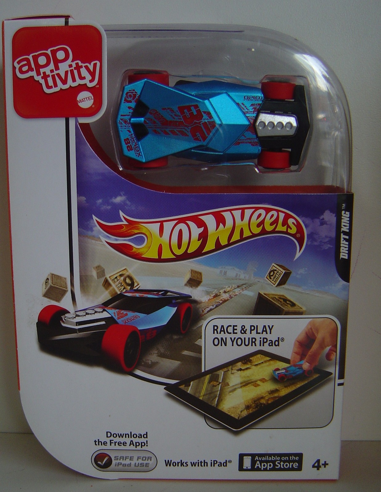 NEW App Tivity iPAD Hot WHEELS Drift KING Race Play Figure Apptivity TOY Game 