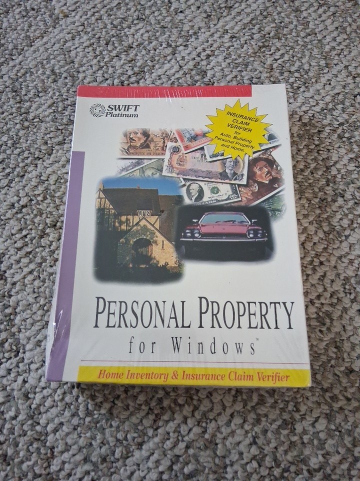 NEW SEALED - VINTAGE 1994 SWIFT PLATINUM PERSONAL PROPERTY FOR WINDOWS 95 HOME