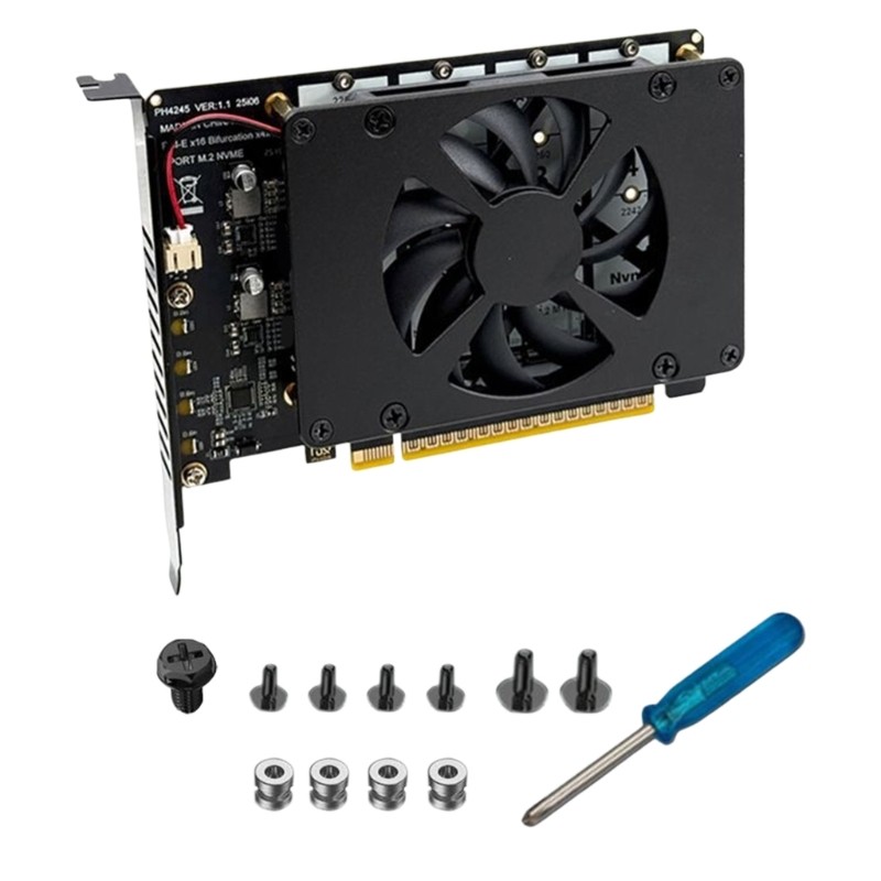 M.2 PCIe X16 Expansion Card Supports NVMe M.2 PCIe X16 NVMe Expansion