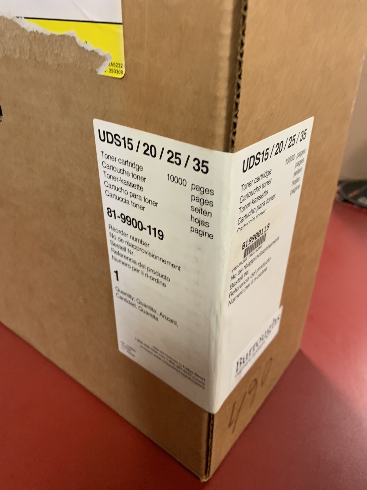 Uni 81-9900-119 toner cartridge - use in unisys-uds 15,20,25,35 series