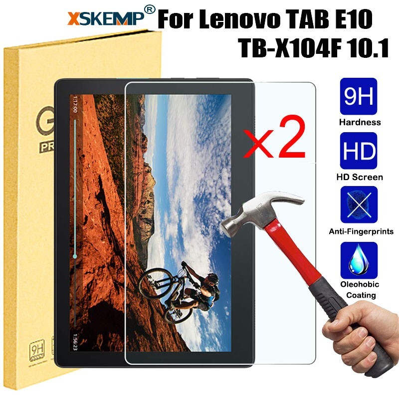 2Pcs LENOVO TAB E10 10.1 in TB-X104F Tempered Glass Screen Protector Ultra Clear