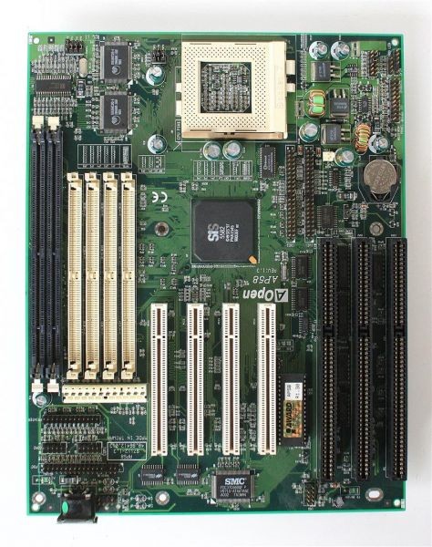 Motherboard, rev. 1.3, ap58, at, 3x isa, 4x pci, skt 7, 81.86410.204