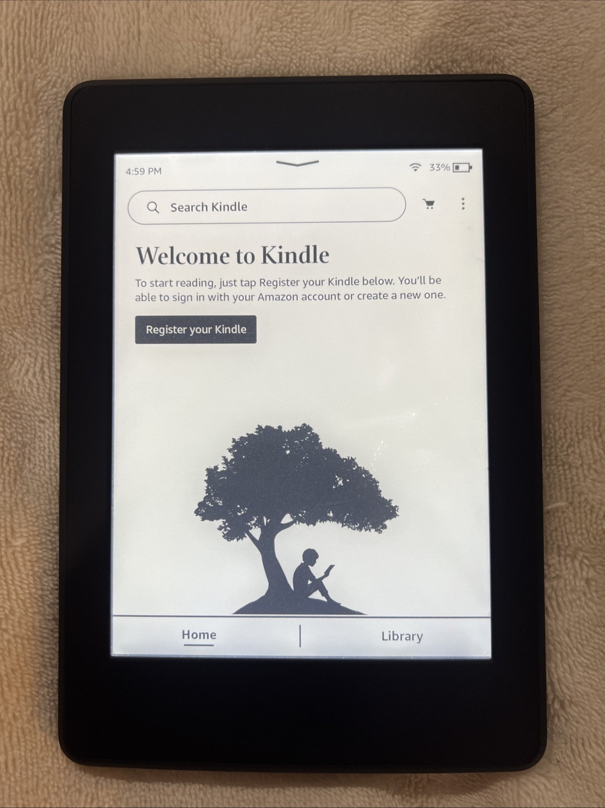 Amazon Kindle Paperwhite 7th Gen 4GB WiFi 6” Black eReader Tested Reset Bundle