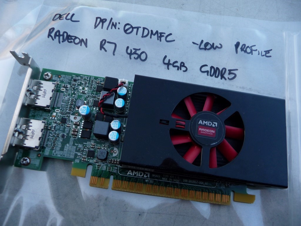 AU SELLER DELL AMD Radeon R7 450 4 GB GDDR5 2XDP GPU DP/N: 0TDMFC TDMFC - TESTED