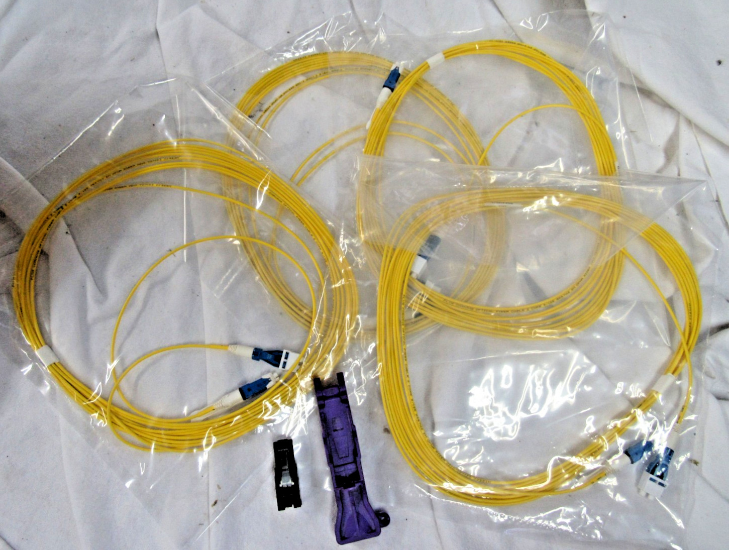 NEW Lot of 4 Plus 2 CORE 9/125 G657A2 Corning Fiber Optic Cable B1