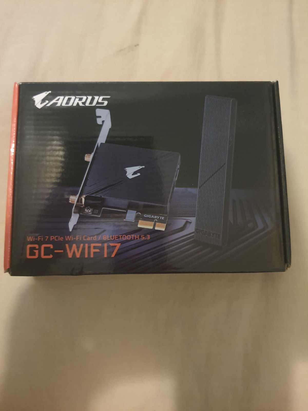 GIGABYTE WiFi 7 GC-WIFI7 802.11/ Tri-Band 5.3/ 4K-QAM/PCIe - OPEN BOX