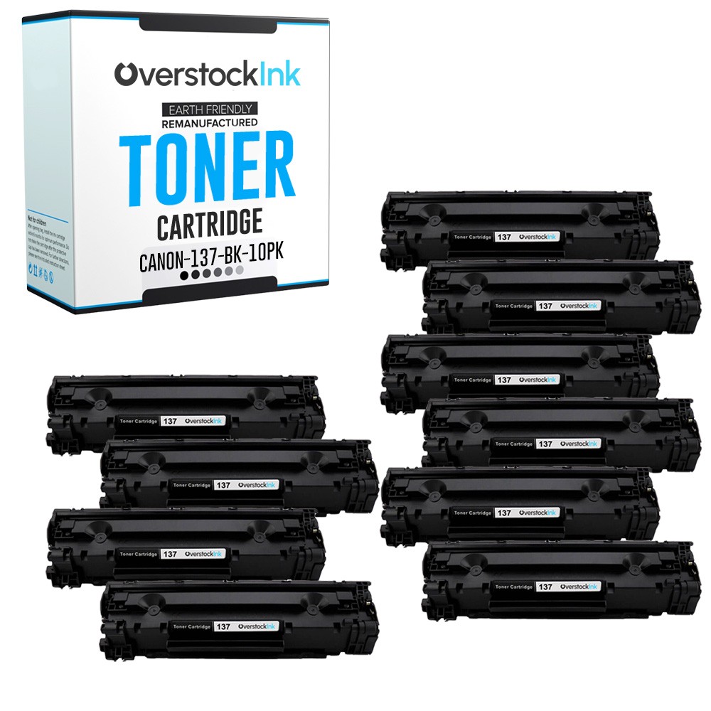 OSI 10-PK Replacement 137 Combo Pack Toner Cartridges for Canon i-SENSYS MF226dn