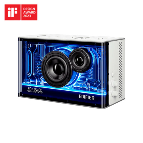 Edifier QD35 Tabletop Bluetooth AUX USB-A Speaker with GaN charger white