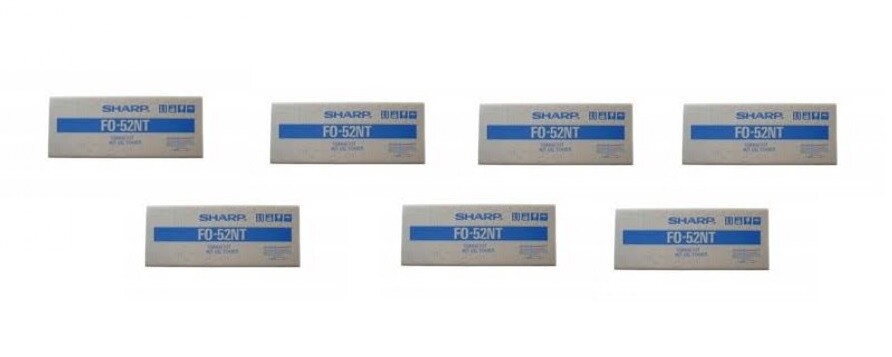 7 New Genuine Factory Sealed SHARP FO-52NT Toner Kit Cartridges