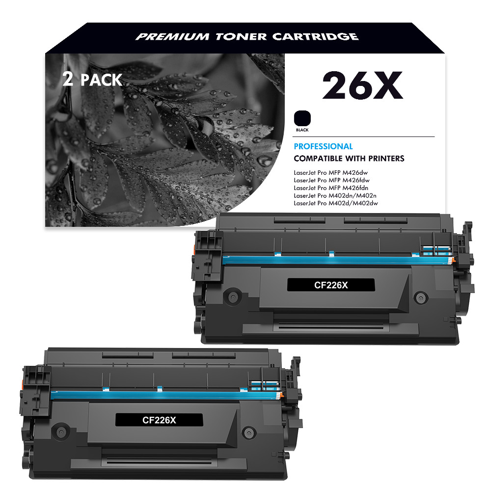2x CF226X For HP 26X Toner Laserjet Pro MFP M426fdw M402n M402dn M402dne M426fdn