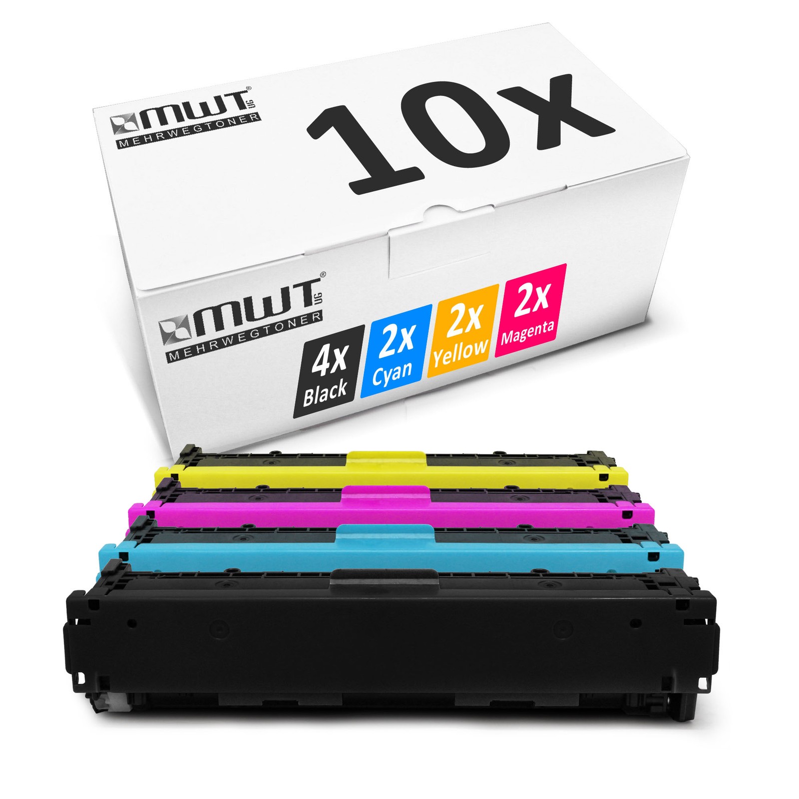 10X MWT Toner XXL Replaces HP CF210X CF211A-CF213A CF210X-13A CF210X CF211A-13A