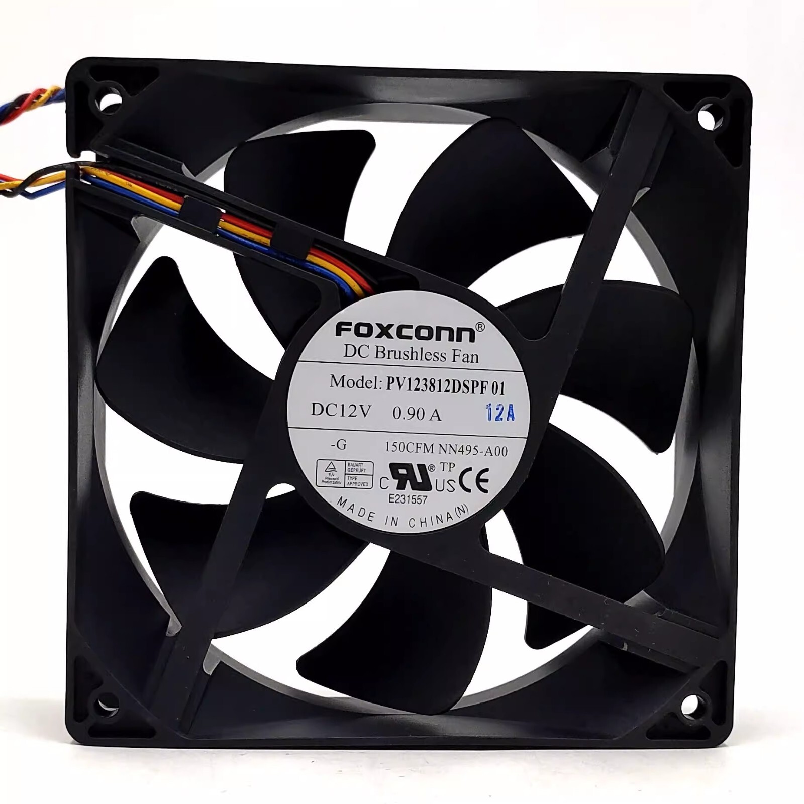 1PC FOXCONN PV123812DSPF01 12038 DC12V 0.90A 12CM 4-Wire Cooling Fan