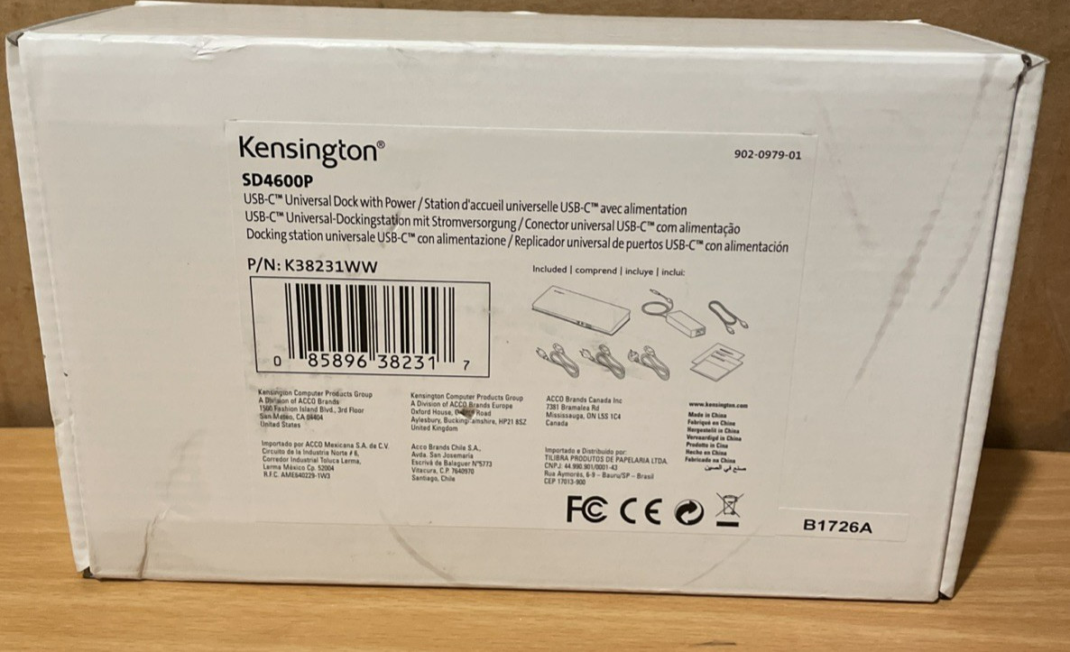 Kensington SD4600P USB-C Universal Docking Station w/Power