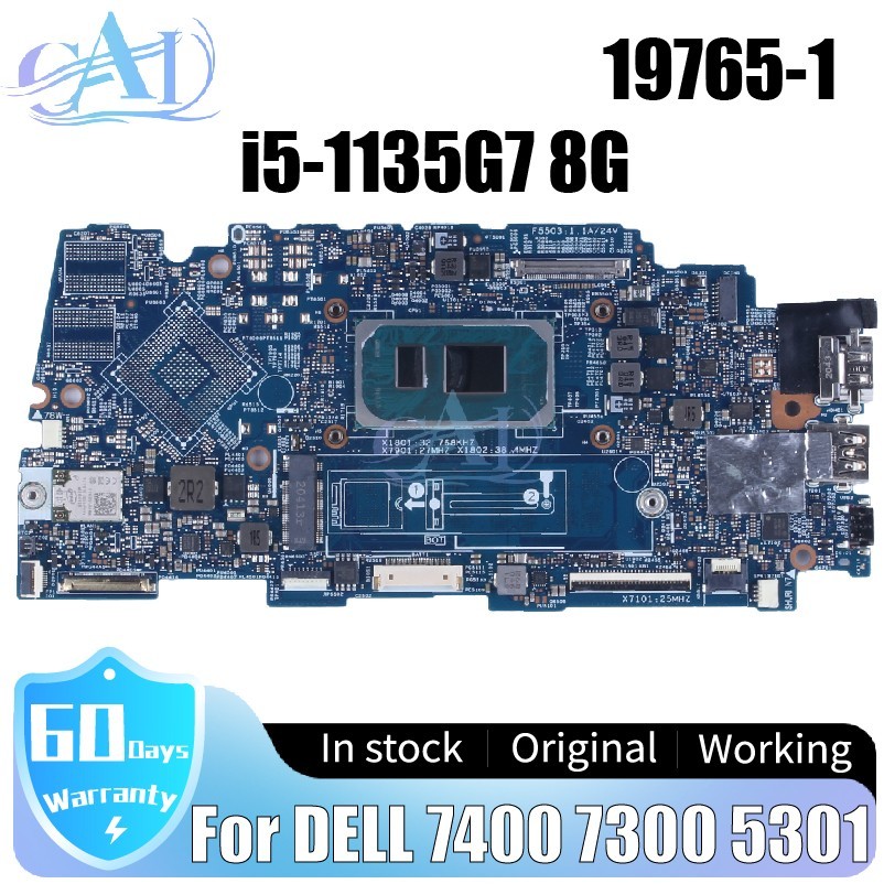 19765-1 For DELL Vostro 7400 7300 5301 Laptop Motherboard 09750J 0VVT2N i5-8th