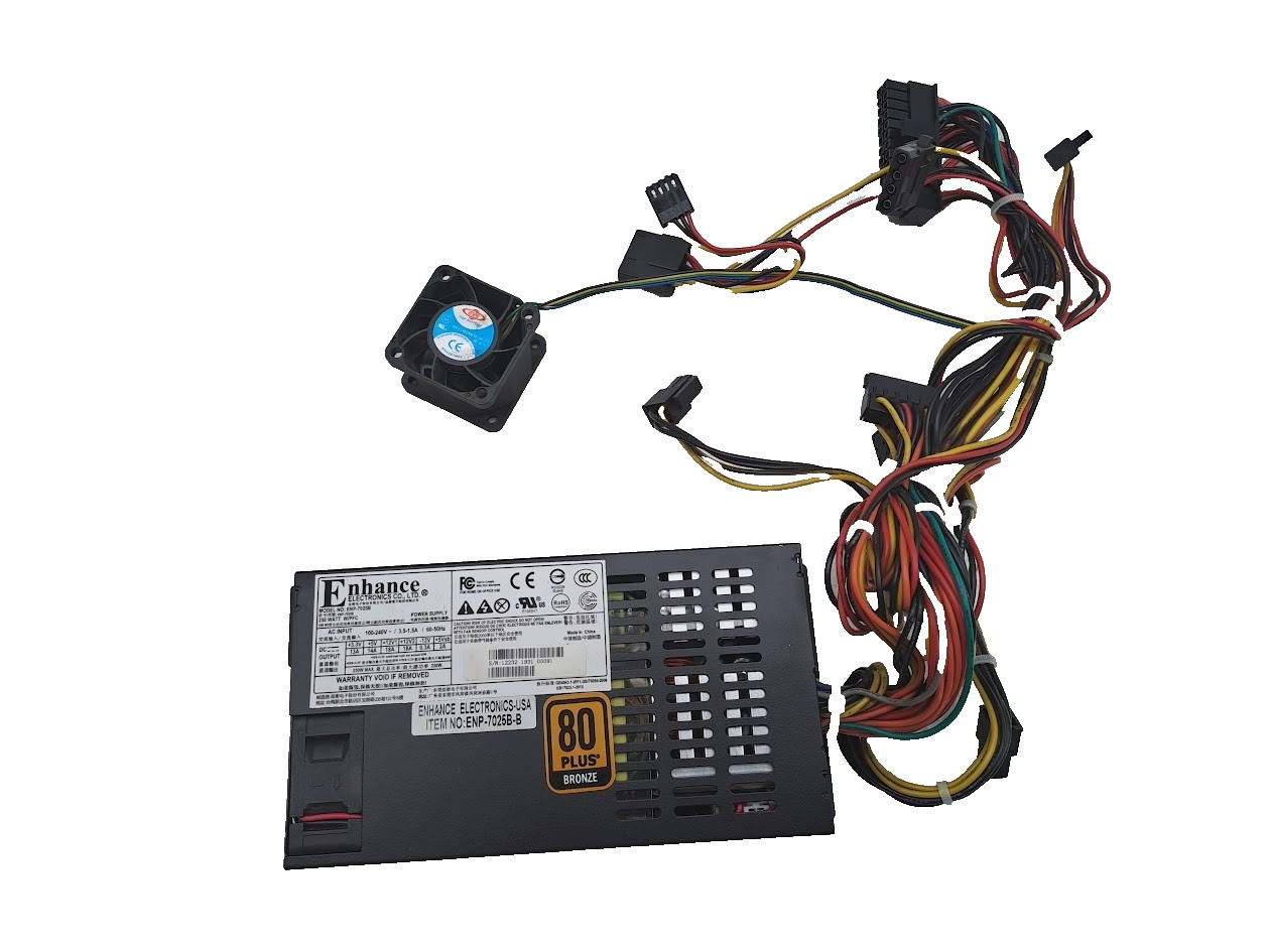 Enhance ENP-7025B ENP-7025 80 Plus Bronze Flex ATX 1U 250W Power Supply