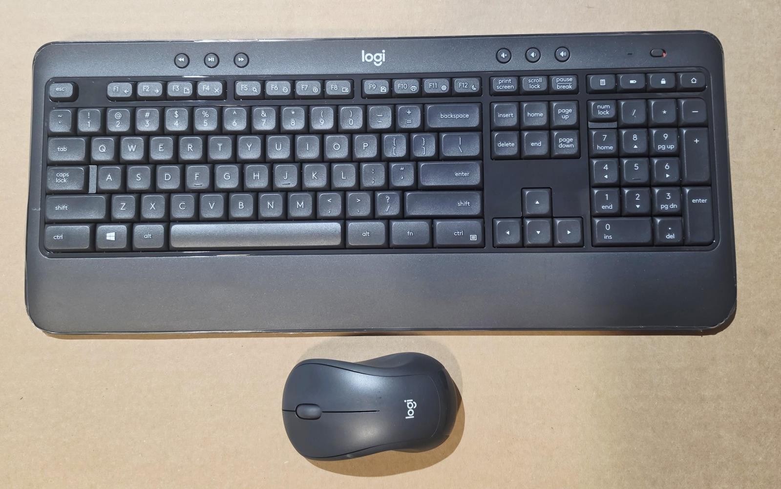 LOT OF 3 Logitech MK540 Wireless Keyboard and M310 Mouse Combo Sets - Black