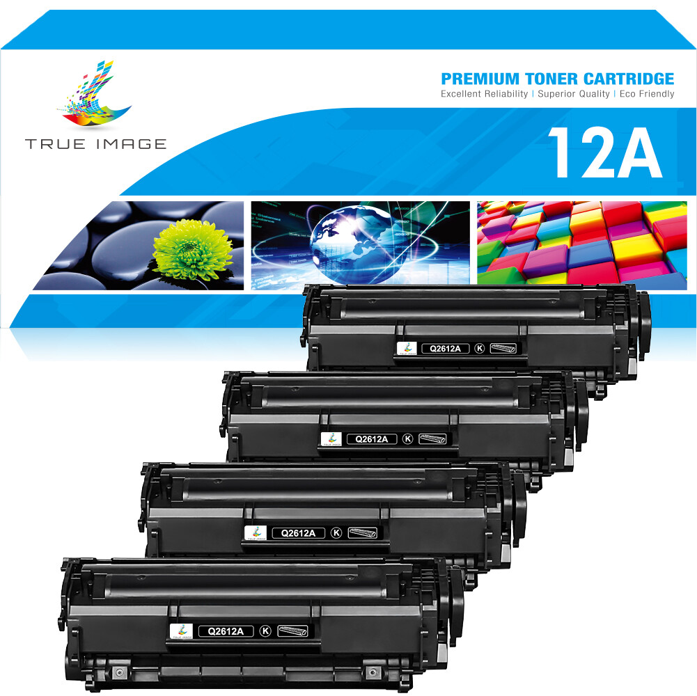 4PK Toner Compatible with HP 12A Q2612A Laserjet 1010 1018 3030 3050 1022 1015
