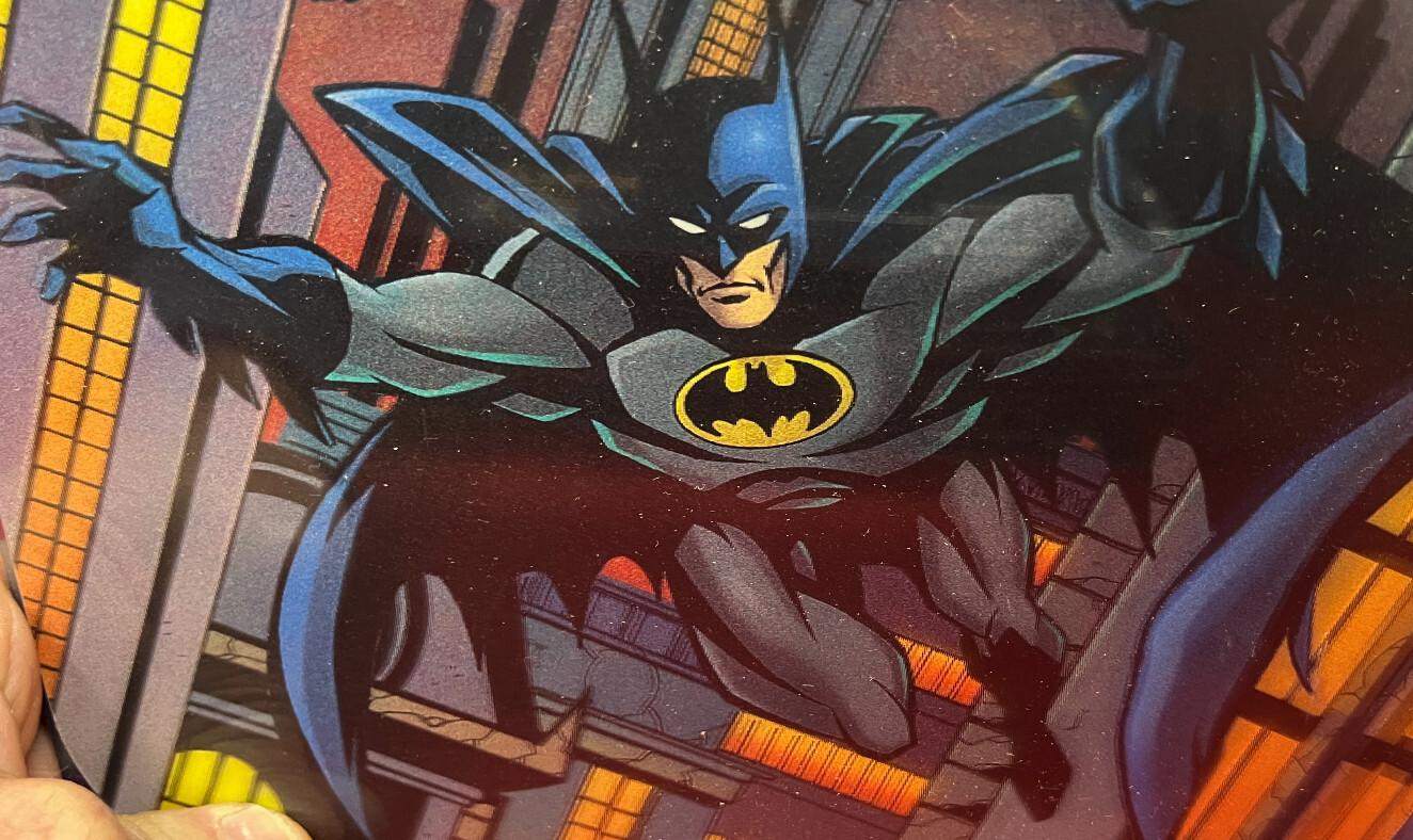 Vintage 1996 Batman DC Comics 3D Mouse Pad Computer Fellowes Warner Bros Store