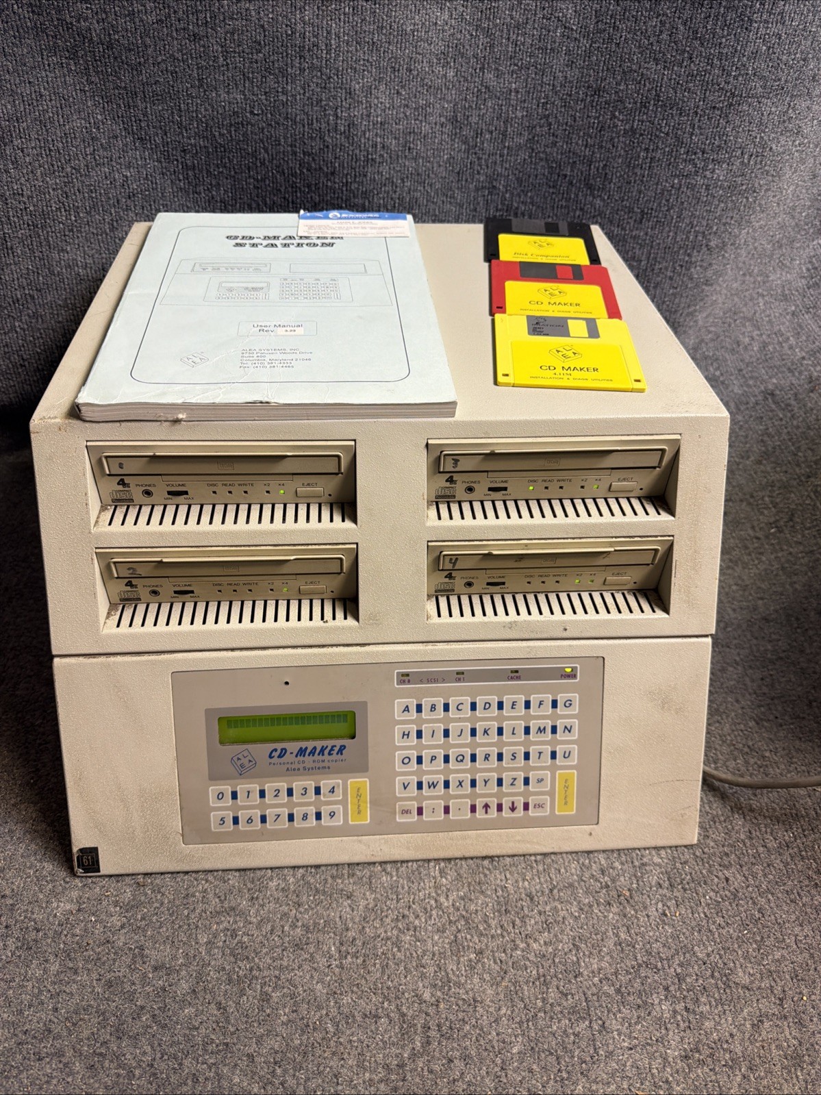 Vintage Alea Systems CD Maker CD BURNER - Standalone BURNER TOWER