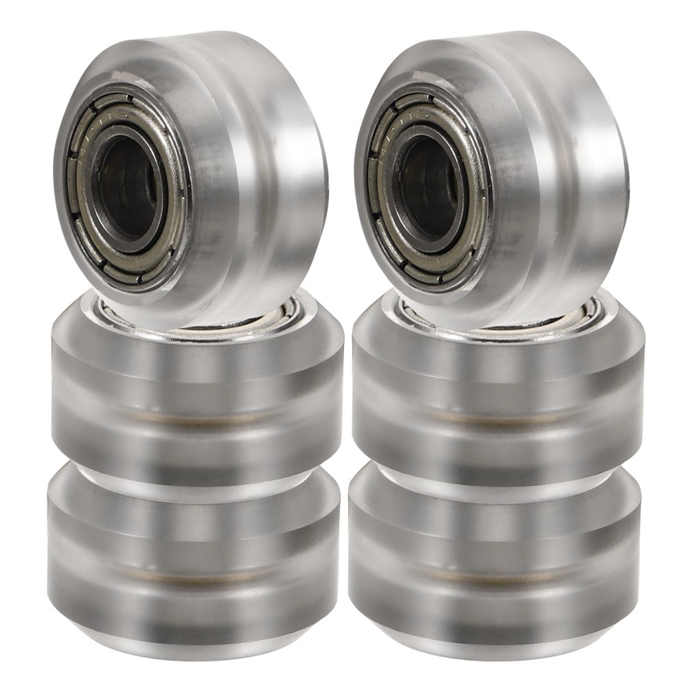 6Pcs Reusable Plastic Printer Bearing Pulley Wheels Compatible with 3D Printers