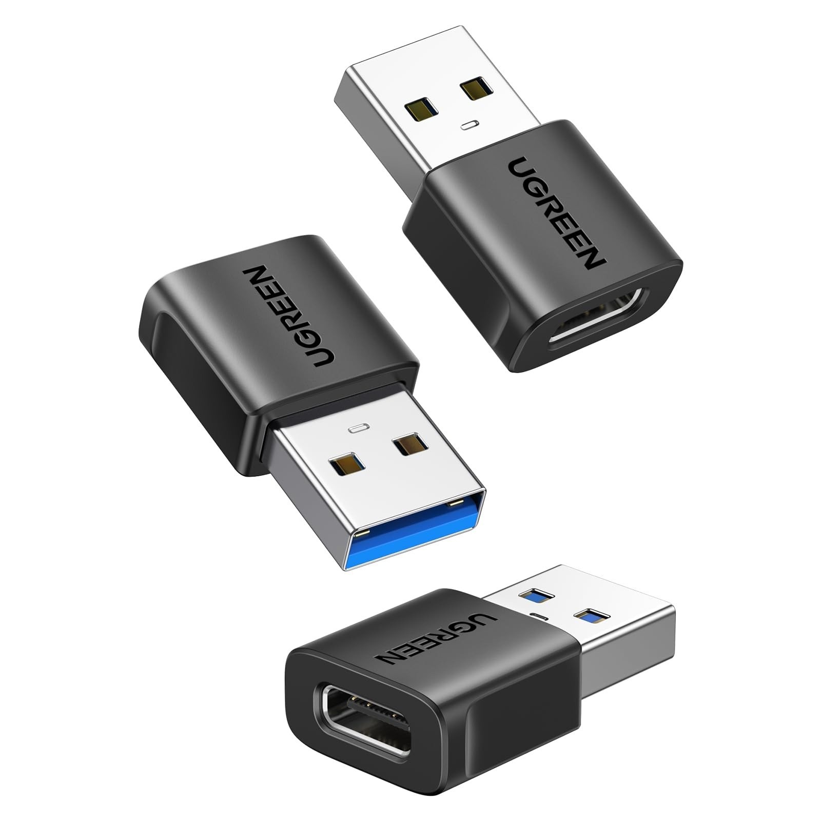 UGREEN USB to USB C Adapter 3Pack, USB C Female to USB Male Adapter 10Gbps Type