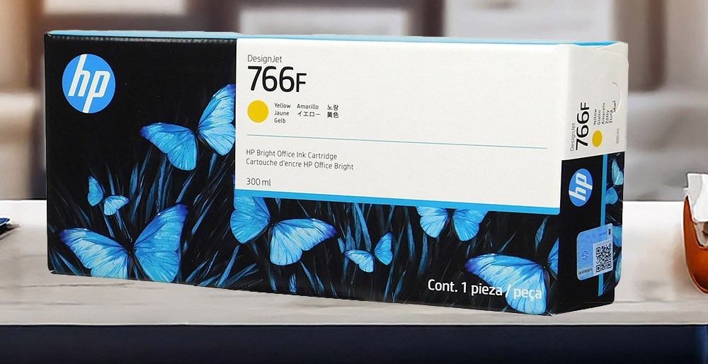 HP 766F/1XB31A Yellow Ink Cartridge