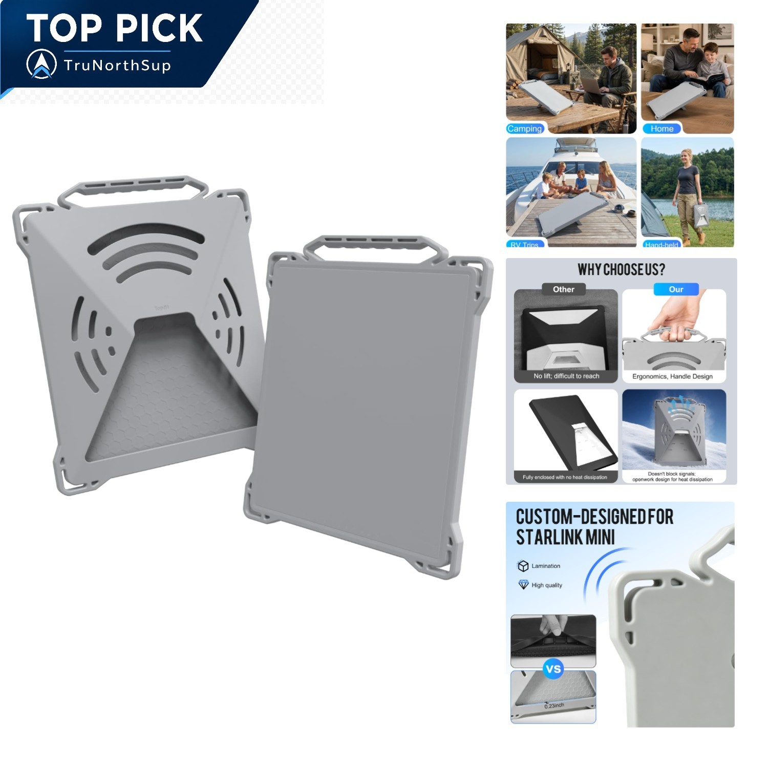 Starlink Mini Silicone Protective Cover Waterproof Shockproof Weather Case Grey
