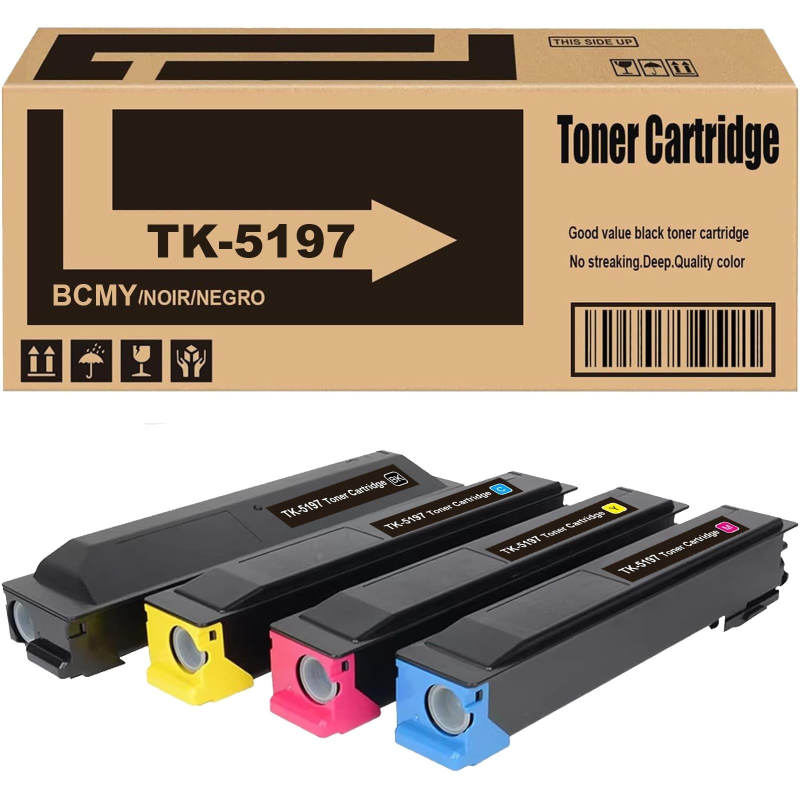 TK-5197 Toner Cartridge Set Replacement for TK-5197K TK-5197C TK-5197M TK-519...