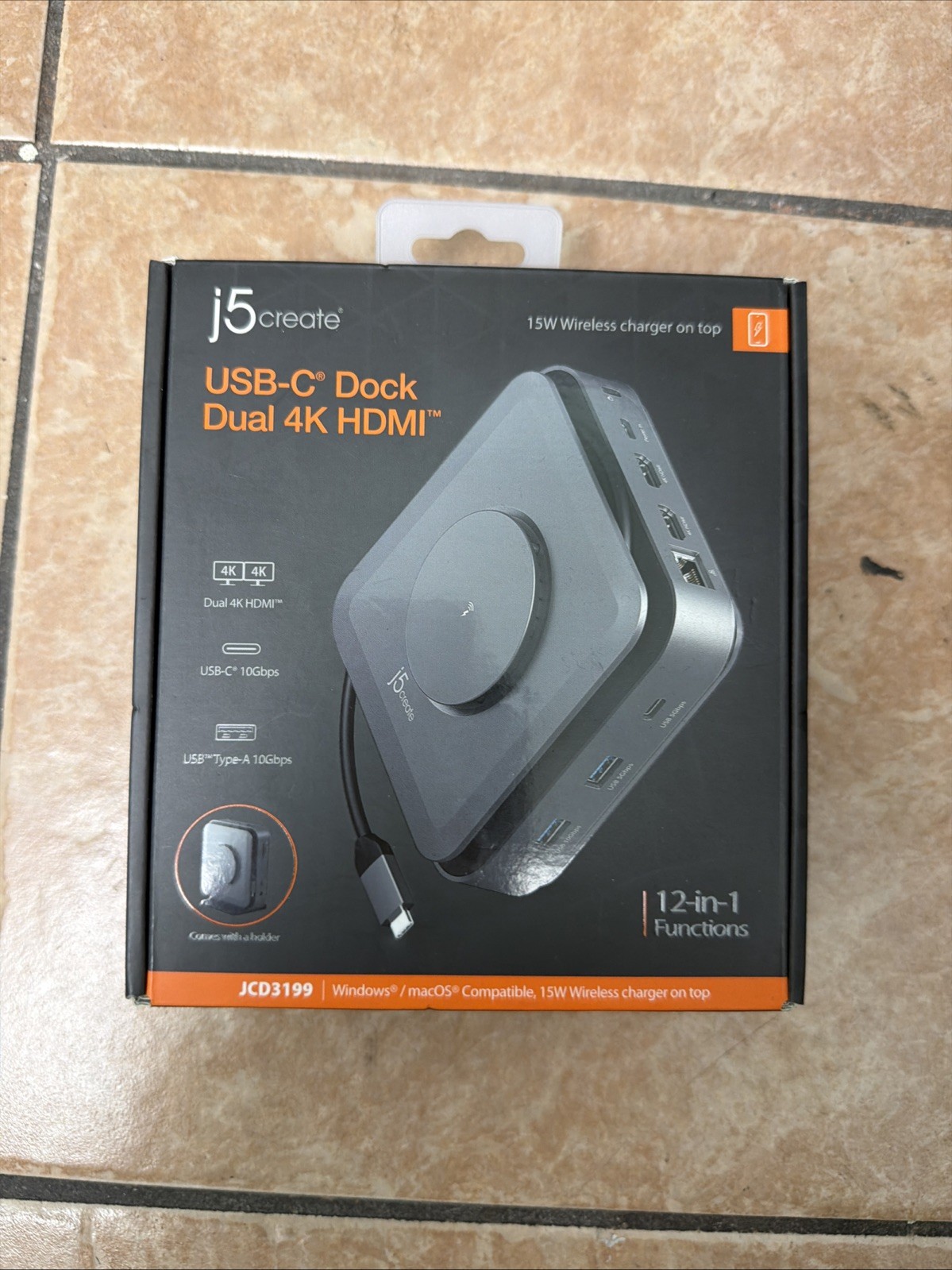 J5create JCD3199 USB-C Dual 4K HDMI Docking Station Brand New
