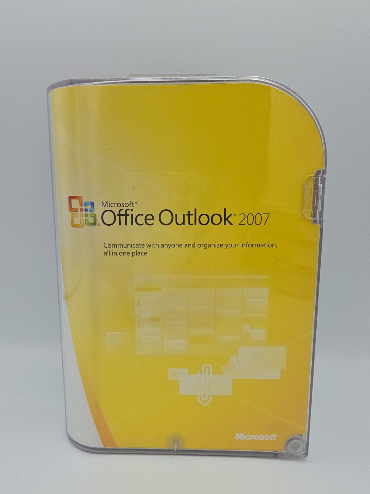 Microsoft Office Outlook 2007 DVD and Case With Key