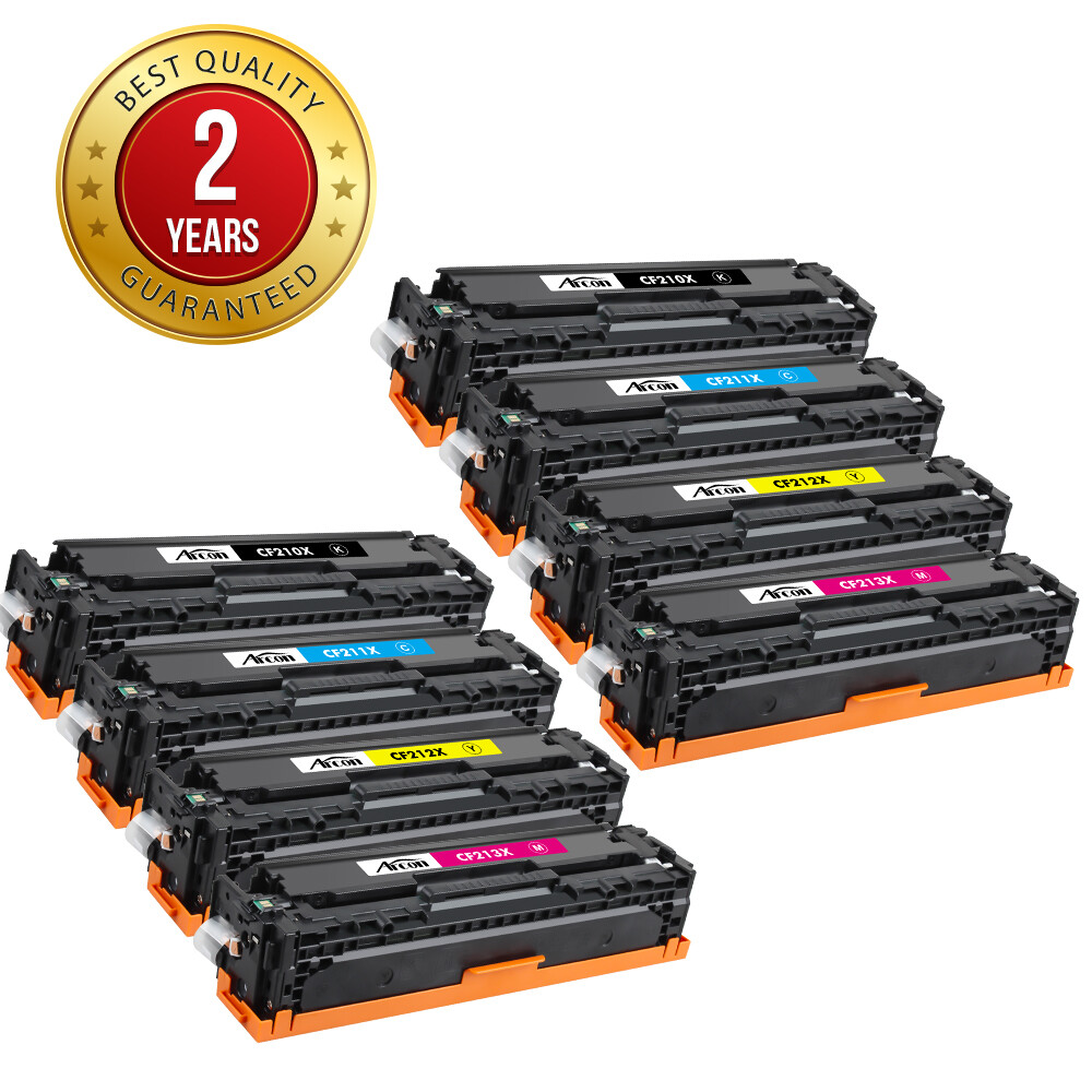 8PK 131X Toner CF210A Compatible With HP 131A LaserJet Pro 200 M251nw MFP M276nw