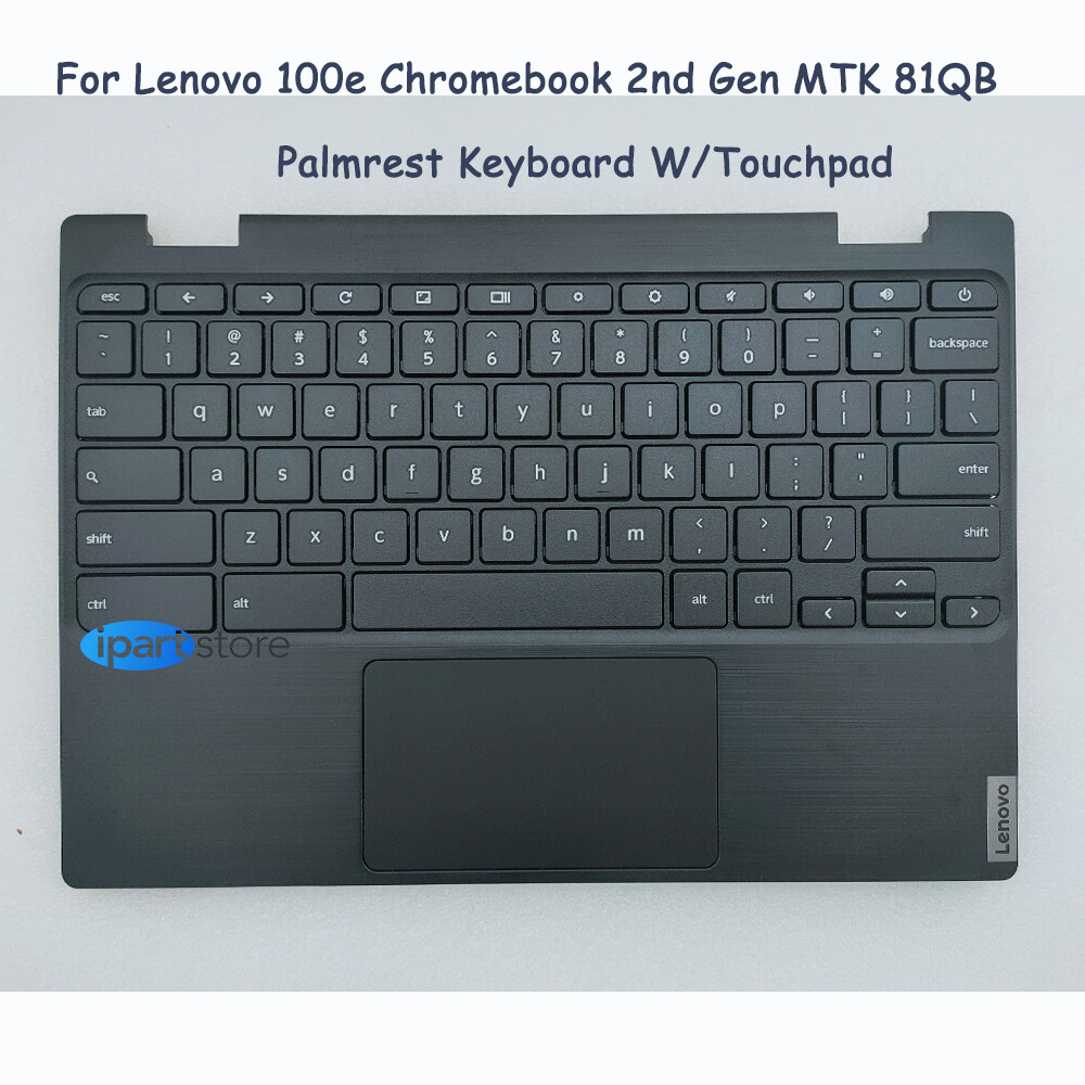 NEW For Lenovo 100e Chromebook 2nd Gen MTK 81QB Palmrest Keyboard 5CB0U26489 USK