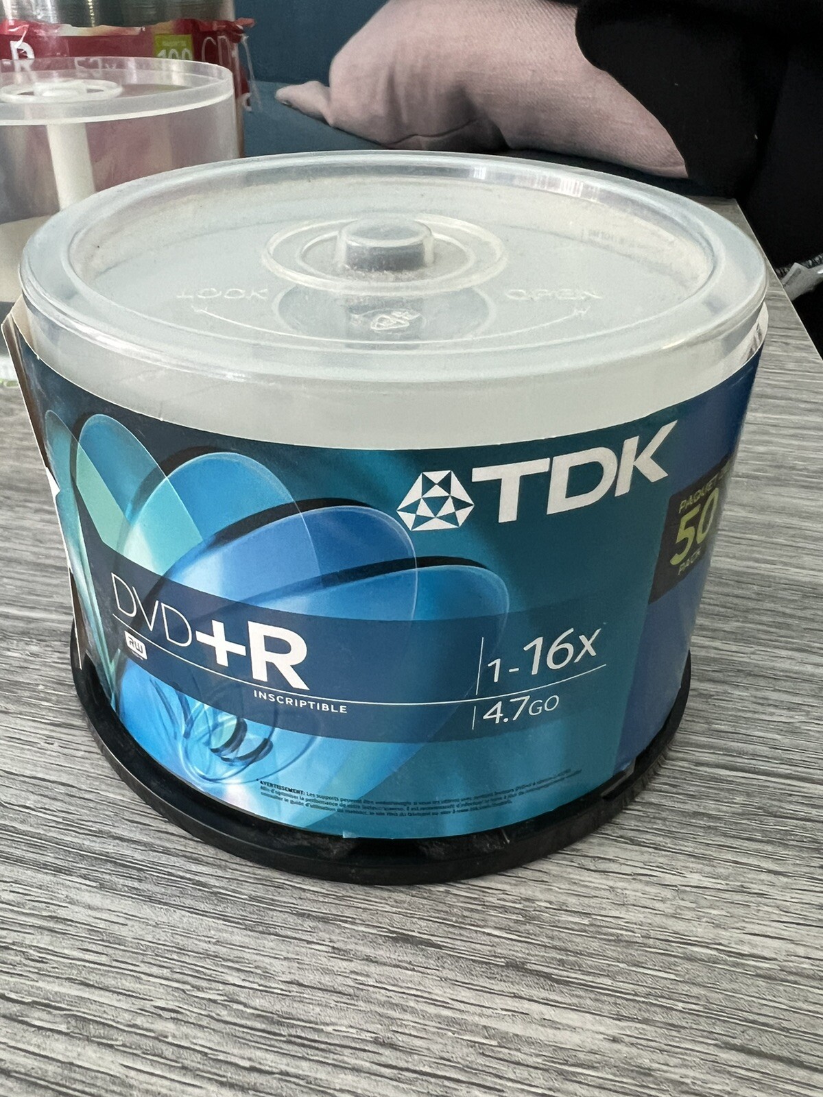 TDK 1-16x Speed DVD+R 45 Discs Of 50 Spindle 4.7GB