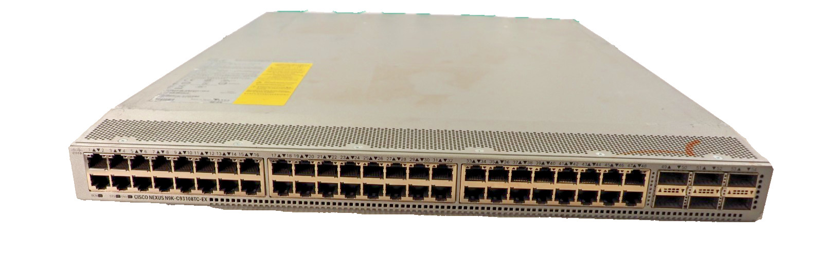 Cisco Nexus N9K-C9372PX-E 48-Port RJ45 6xQSFP 40GbE Network Switch *NO FANS