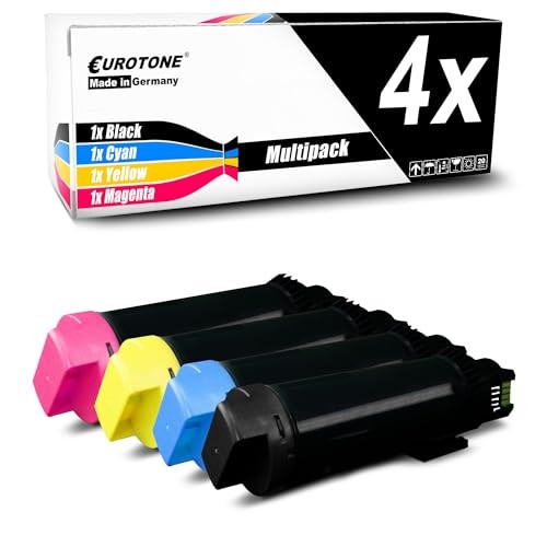 Eurotone 10 Pack Laser Toner Cartridges Multi-Color Compatible for Xerox